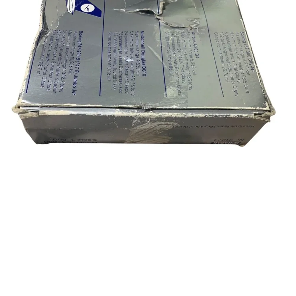 Schabak Lufthansa Diecast Boxed 4 Model Airplanes DC10 B737 A300 B747 1:600